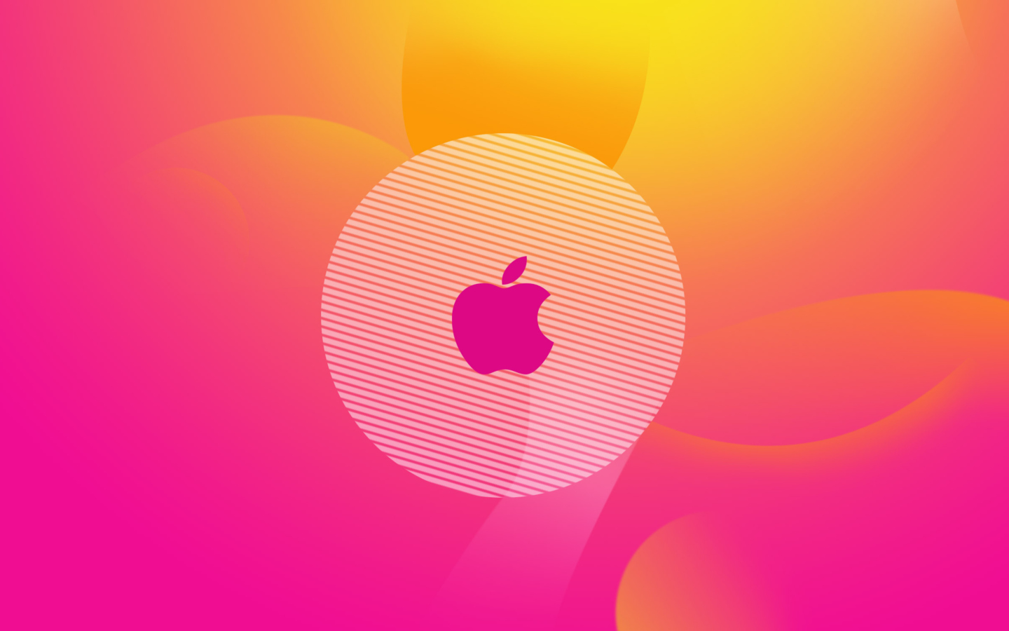 Das Pinky Apple Logo Wallpaper 1440x900