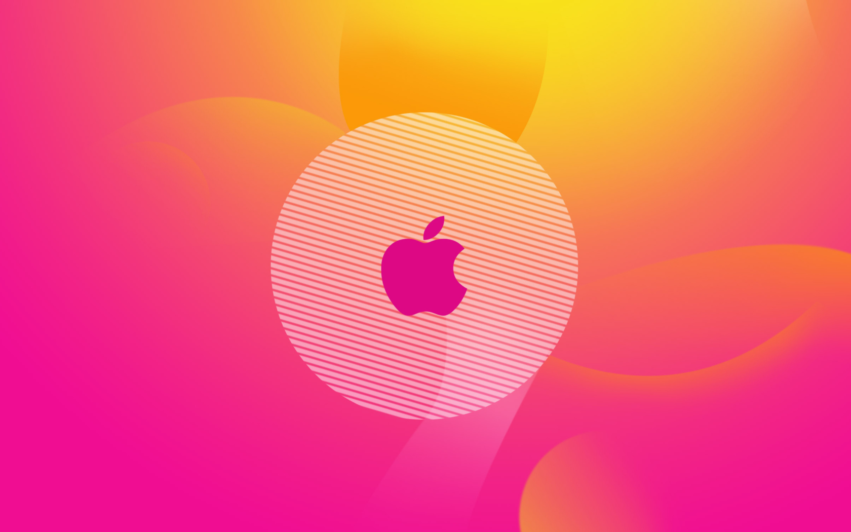 Обои Pinky Apple Logo 1680x1050