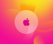 Pinky Apple Logo wallpaper 176x144