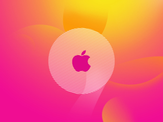 Pinky Apple Logo wallpaper 320x240
