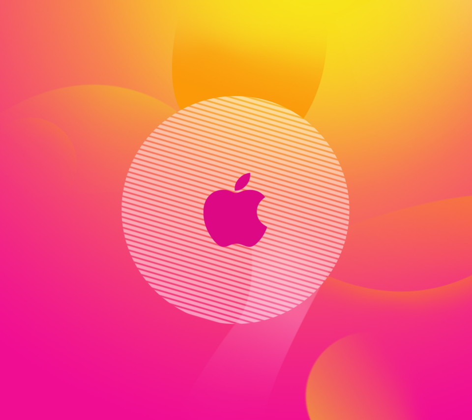 Обои Pinky Apple Logo 960x854