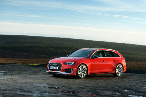 Audi RS4 Avant 2018 wallpaper 480x320