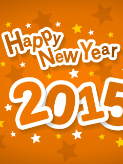 Das Happy New Year 2015 Wallpaper 240x320