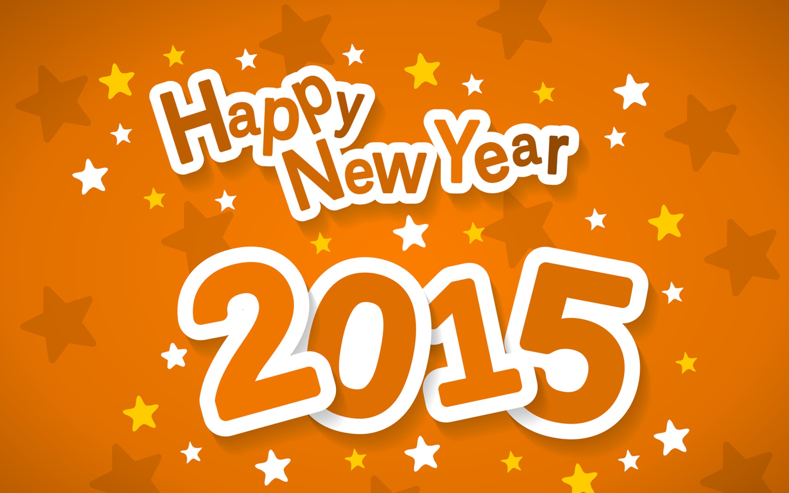 Happy New Year 2015 wallpaper 2560x1600. 