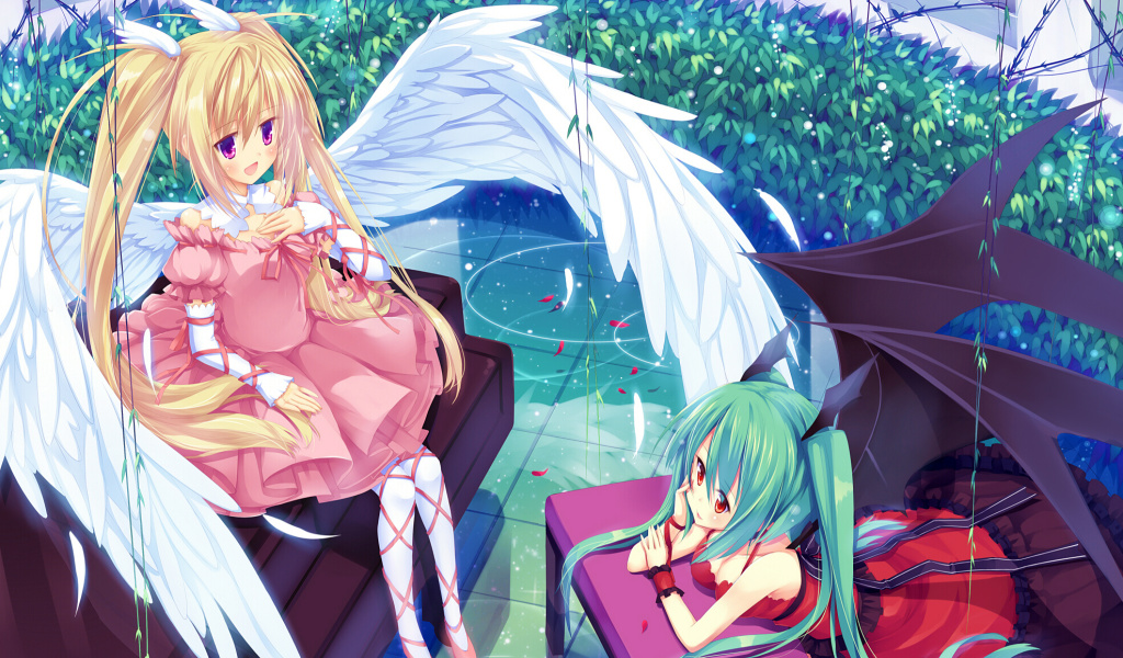 Anime Angels wallpaper 1024x600