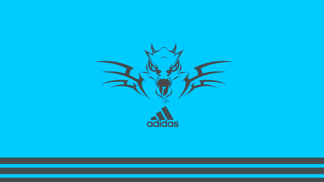 Das Adidas Blue Background Wallpaper 1280x720