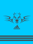 Adidas Blue Background wallpaper 132x176