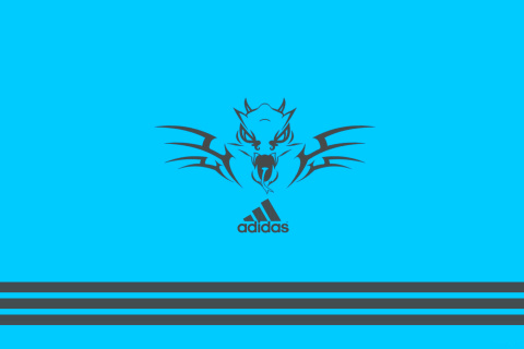Adidas Blue Background screenshot #1 480x320
