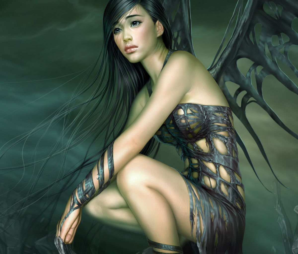 Обои Fantasy Girl Art 1200x1024