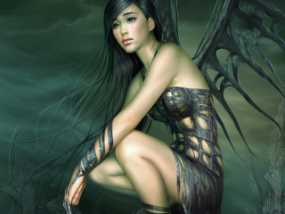 Fondo de pantalla Fantasy Girl Art 320x240