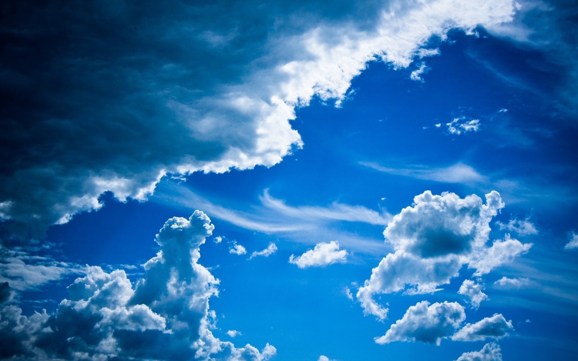 Sfondi Blue Sky And Clouds 1920x1200