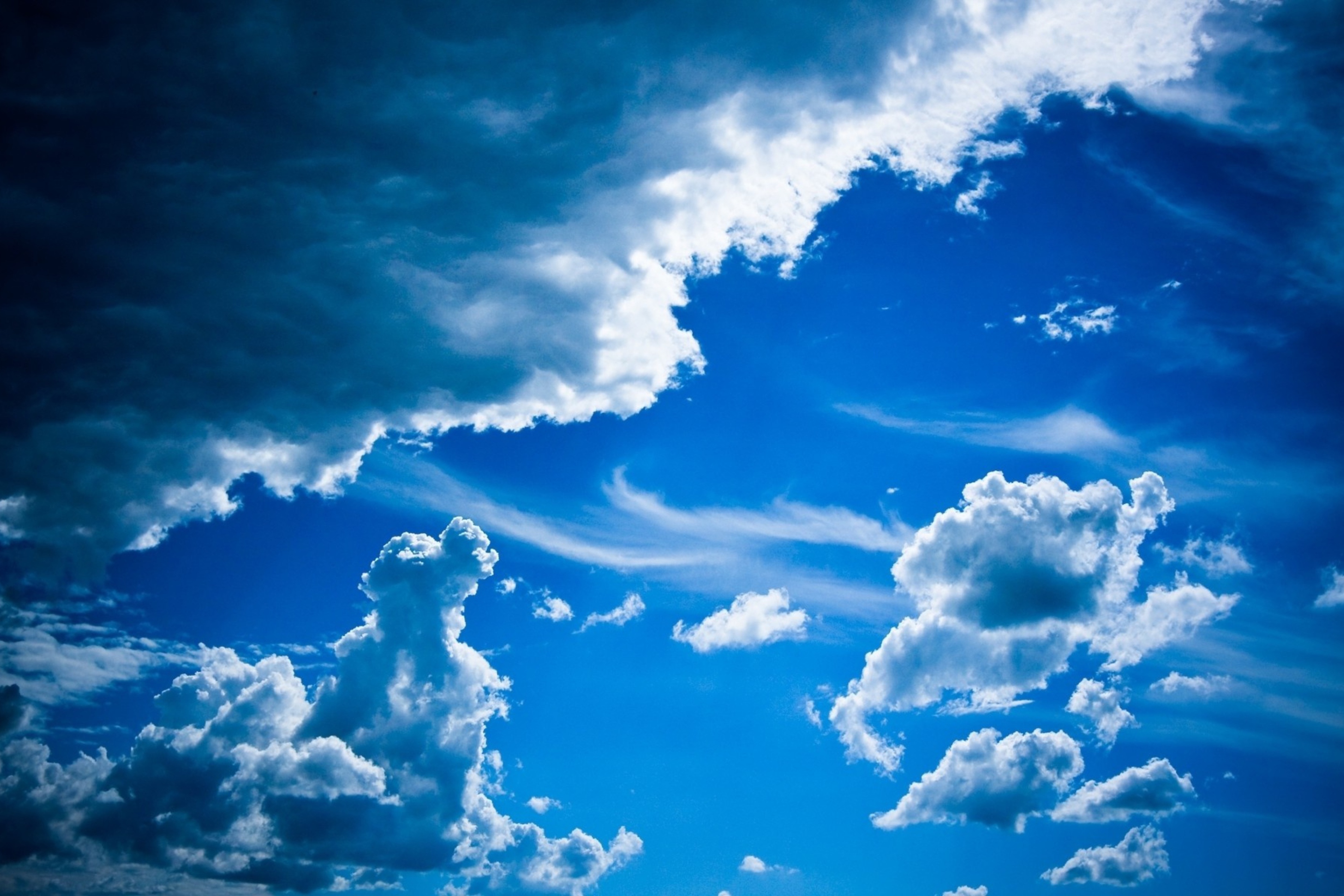 Das Blue Sky And Clouds Wallpaper 2880x1920