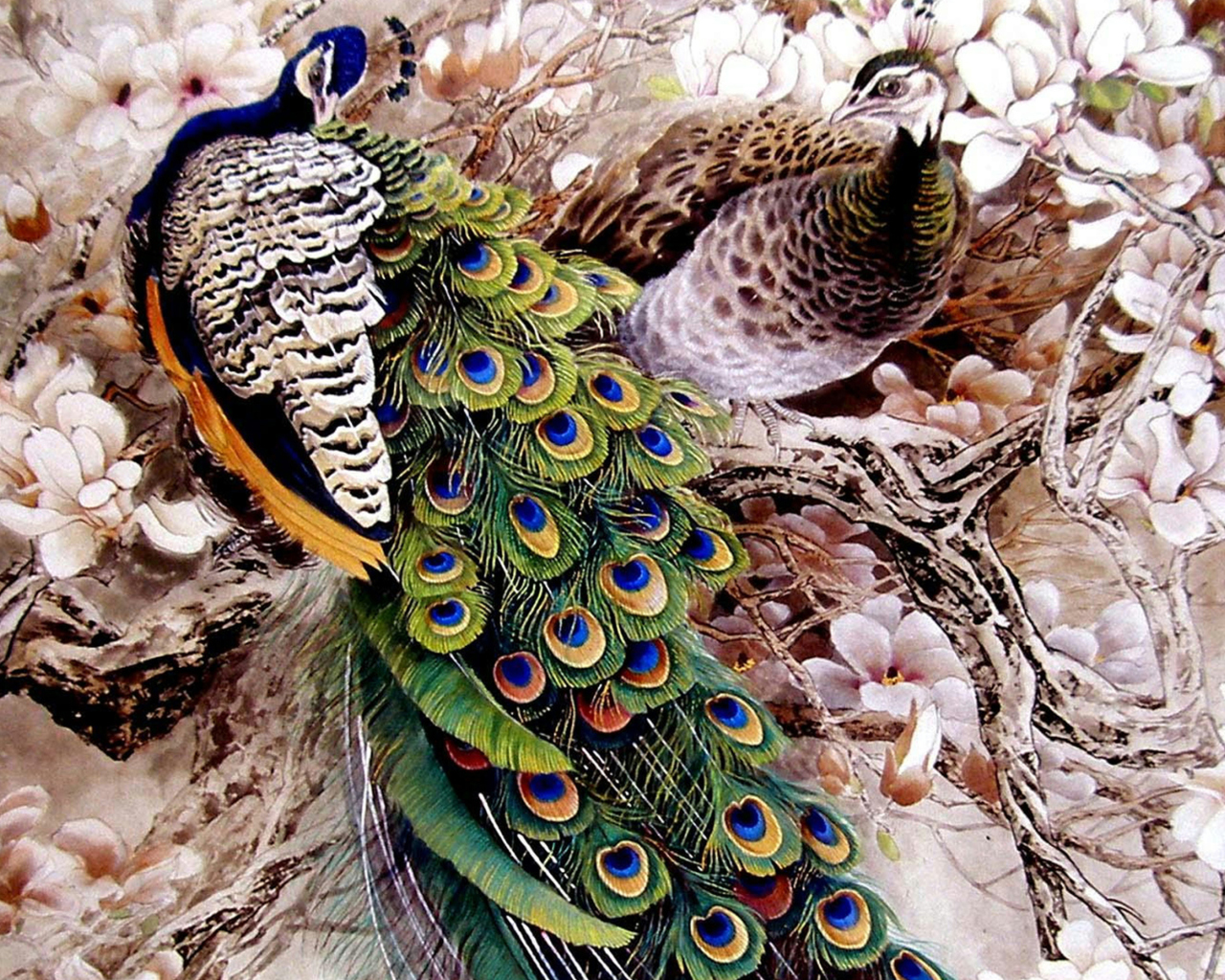 Peacock Painting screenshot #1 1280x1024
