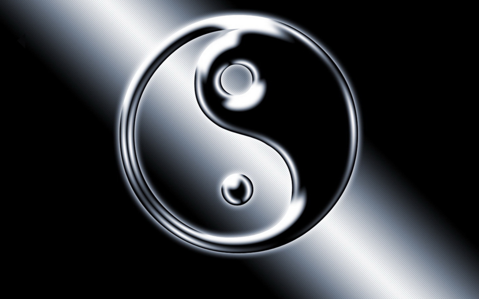 Screenshot №1 pro téma Yin Yang Symbol 1680x1050