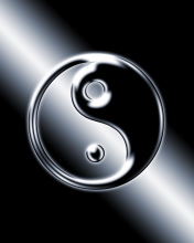 Fondo de pantalla Yin Yang Symbol 176x220