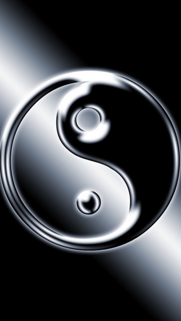 Обои Yin Yang Symbol 360x640