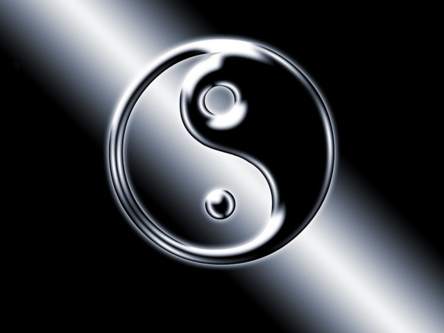 Обои Yin Yang Symbol 640x480