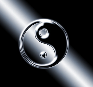 Kostenloses Yin Yang Symbol Wallpaper für 1024x1024