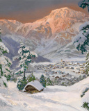 Screenshot №1 pro téma Alois Arnegger, Alpine scenes 128x160