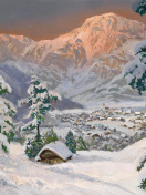 Обои Alois Arnegger, Alpine scenes 132x176
