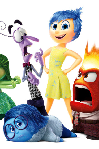 Das Inside Out, Pixar Wallpaper 320x480