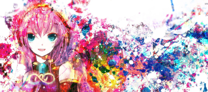 Das Megurine Luka Vocaloid Wallpaper 720x320