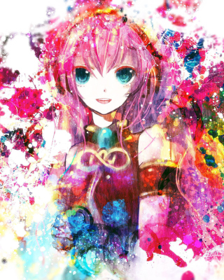 Kostenloses Megurine Luka Vocaloid Wallpaper für 240x320