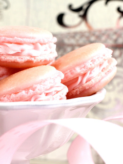 Pink Macaron Flavor wallpaper 240x320