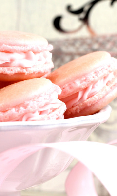 Fondo de pantalla Pink Macaron Flavor 240x400
