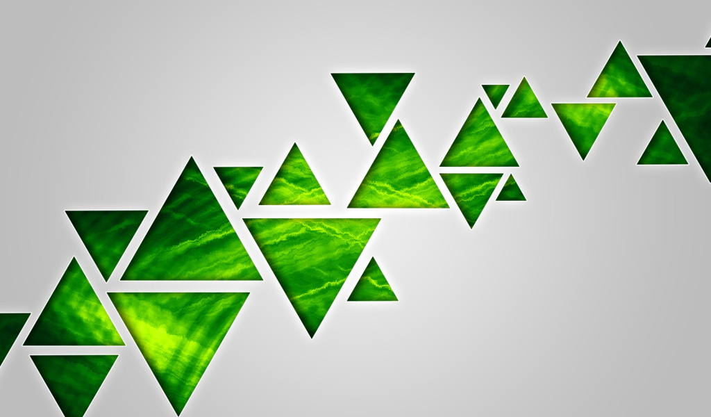 Green Triangle wallpaper 1024x600
