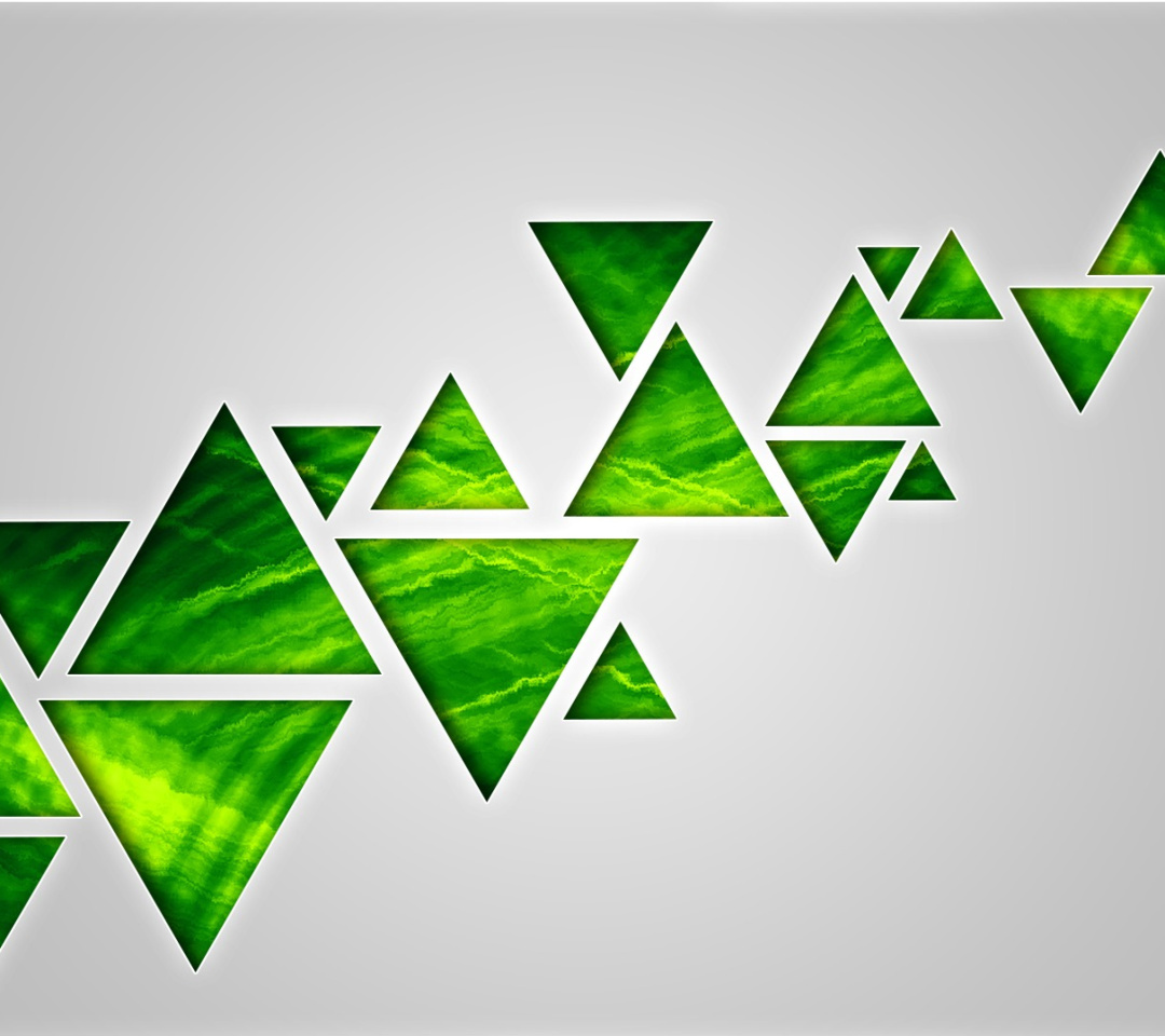 Обои Green Triangle 1080x960