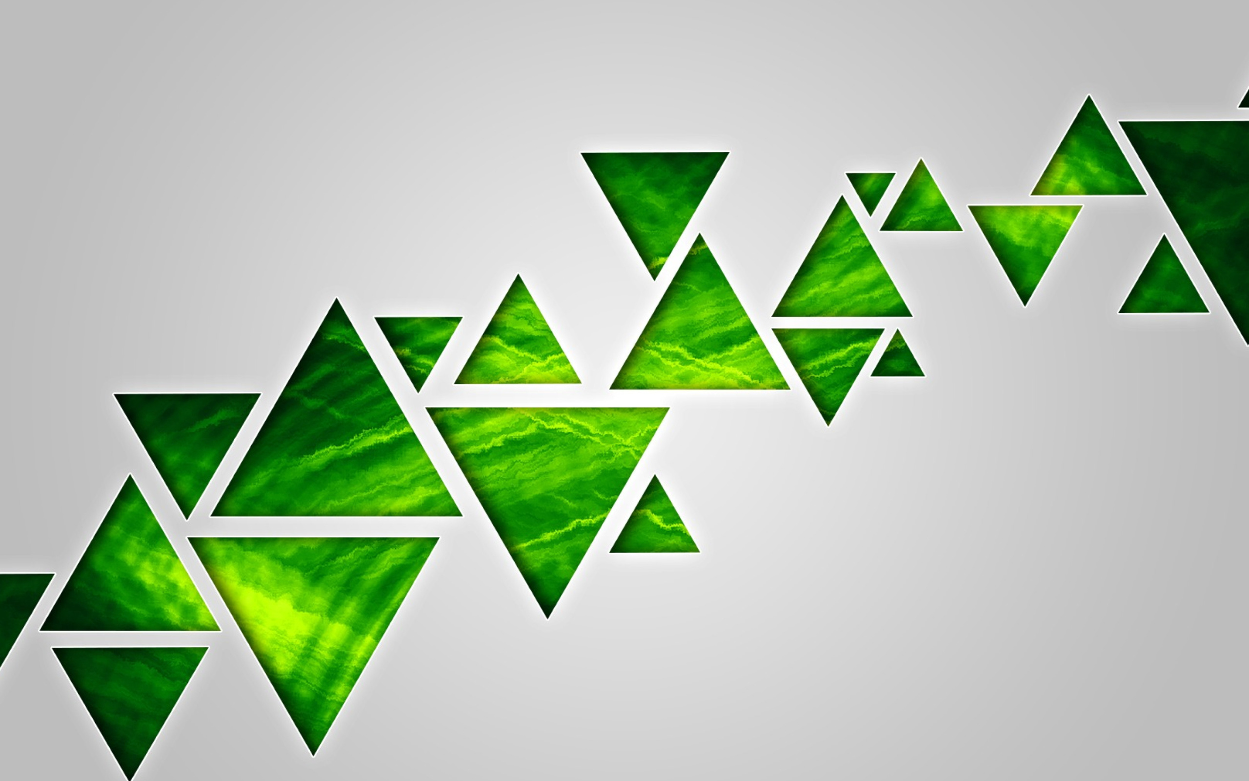 Green Triangle wallpaper 2560x1600