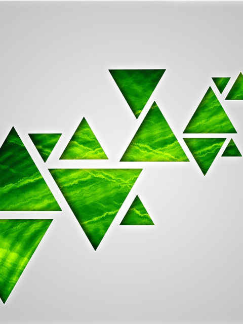 Green Triangle wallpaper 480x640
