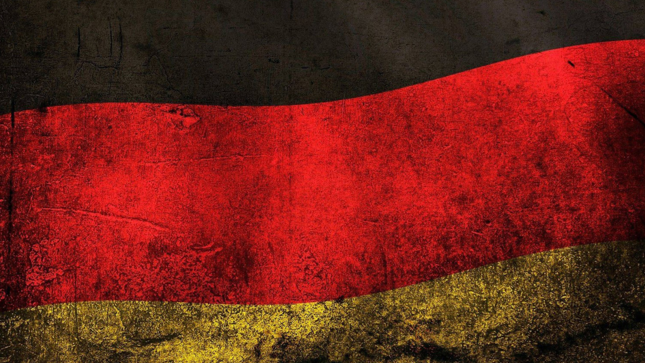 Обои Germany Flag 1280x720