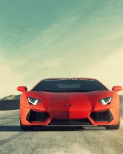 Red Lamborghini Aventador screenshot #1 176x220