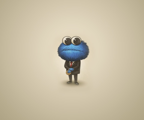 Screenshot №1 pro téma Sesame Street Cookie Monster 480x400