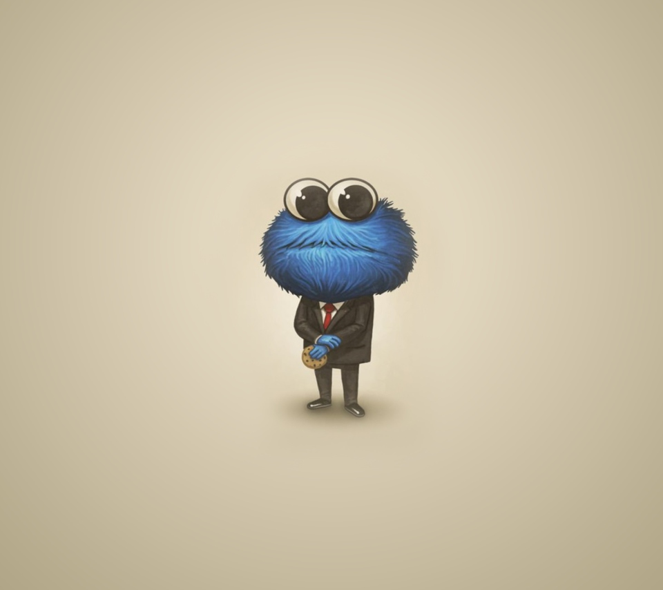 Das Sesame Street Cookie Monster Wallpaper 960x854