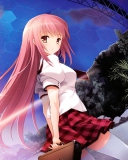 Anime School Girl screenshot #1 128x160