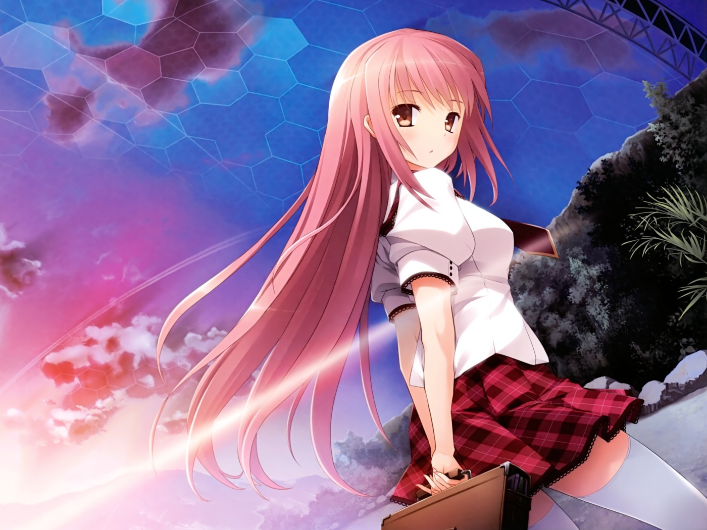 Anime School Girl screenshot #1 1400x1050
