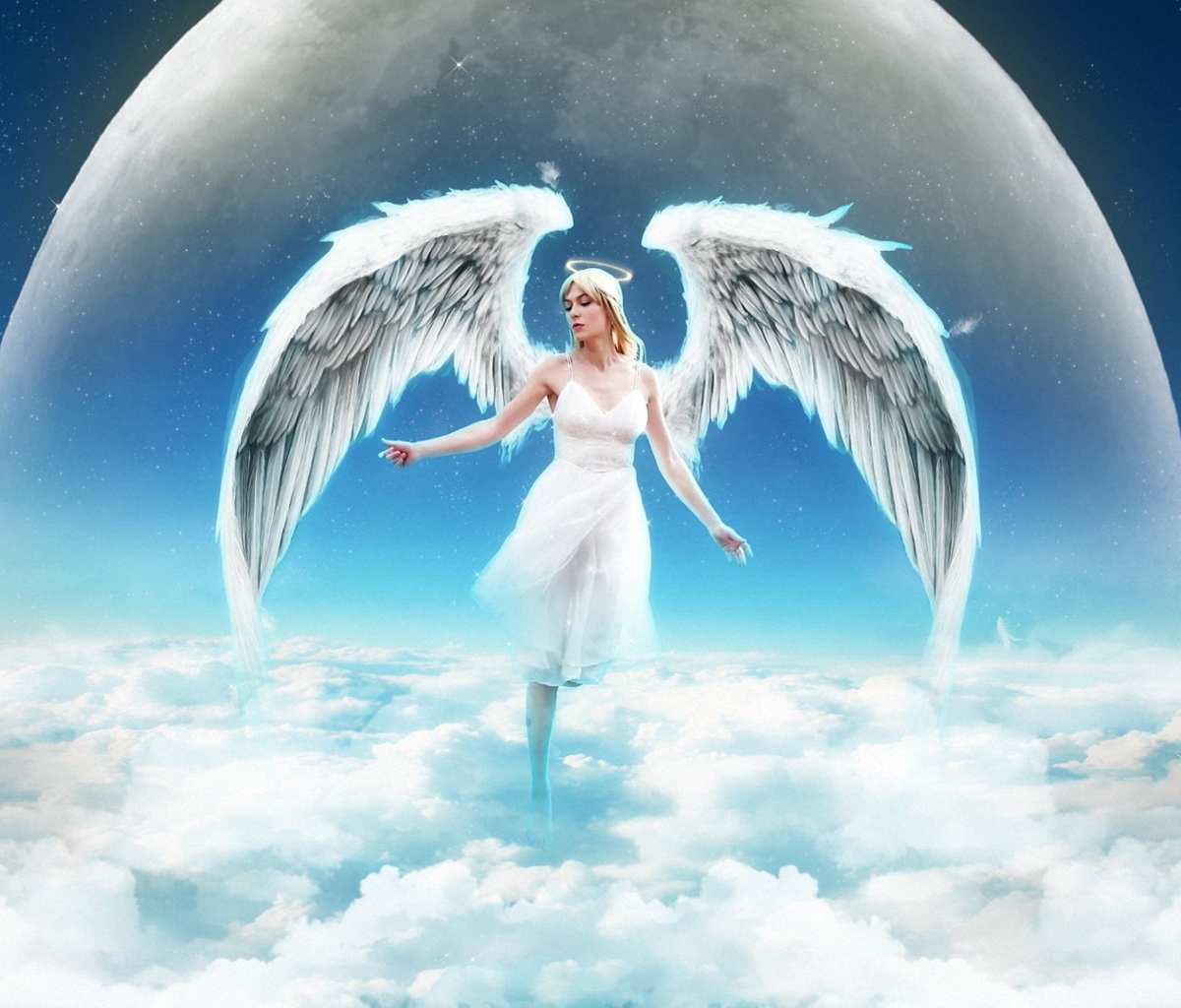 Fondo de pantalla Beautiful Blonde Angel 1200x1024
