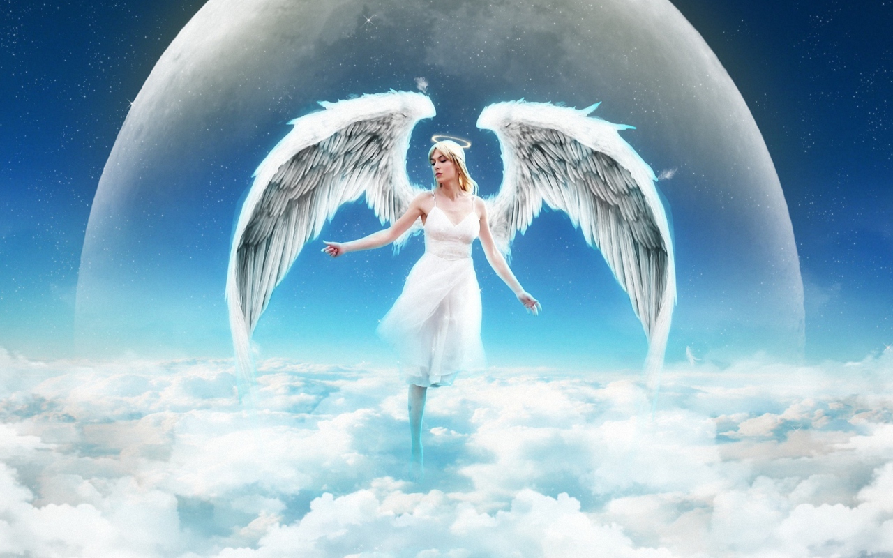 Beautiful Blonde Angel wallpaper 1280x800