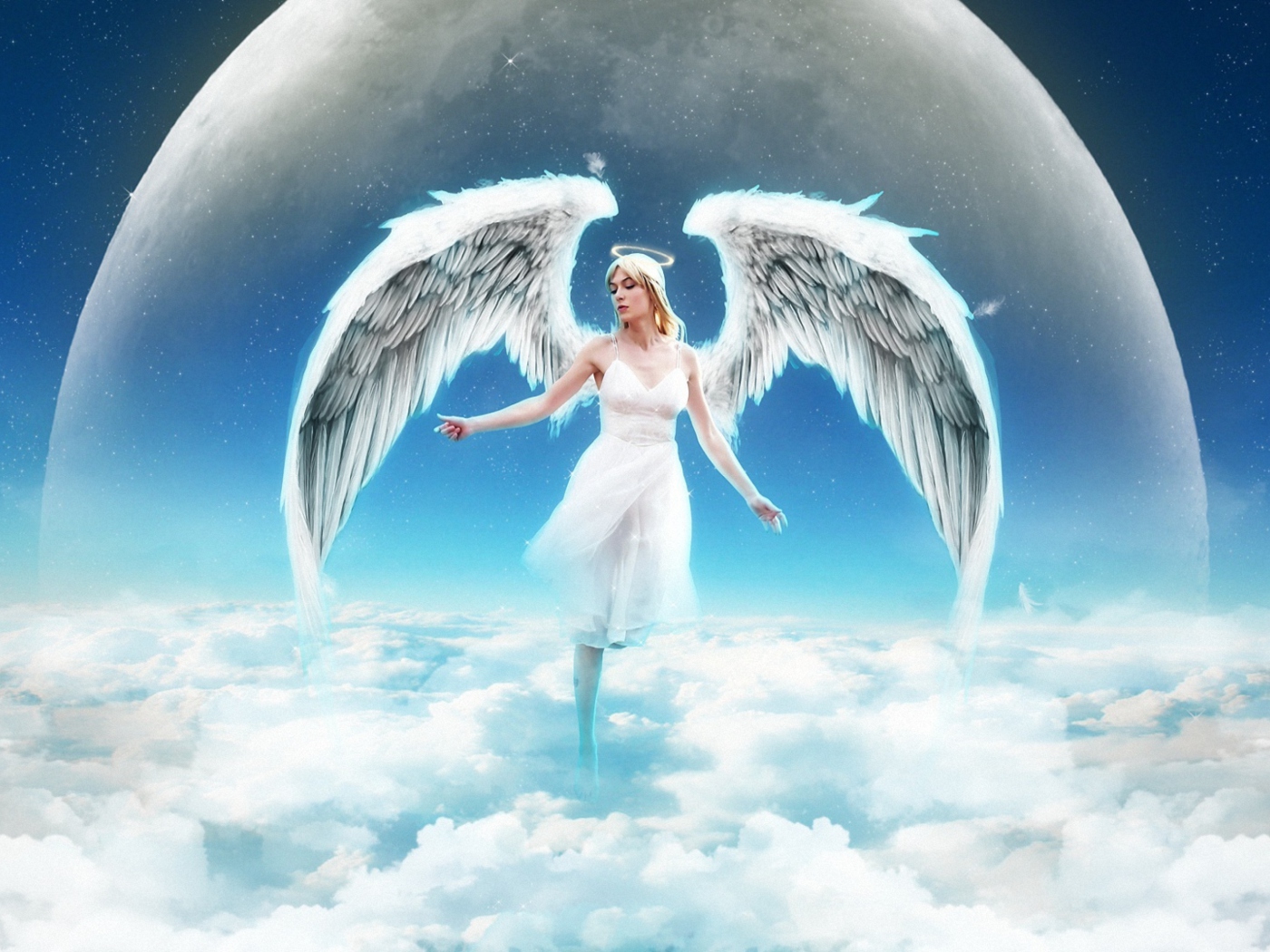 Das Beautiful Blonde Angel Wallpaper 1400x1050