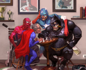 Fondo de pantalla Super Heroes - Super Viejos 176x144