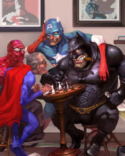 Super Heroes - Super Viejos wallpaper 176x220