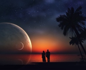 Night Romance At Beach screenshot #1 176x144