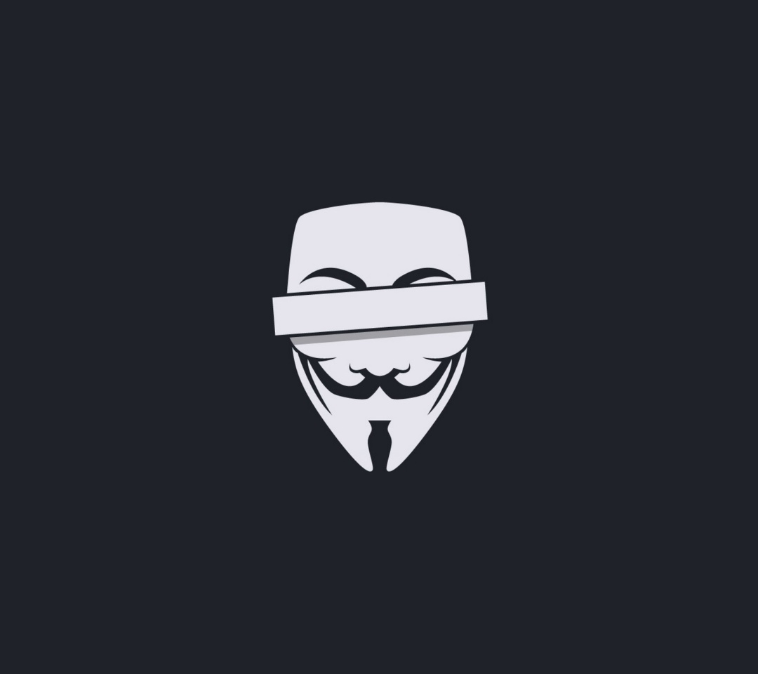 Das Anonymus Minimalism Logo Wallpaper 1080x960