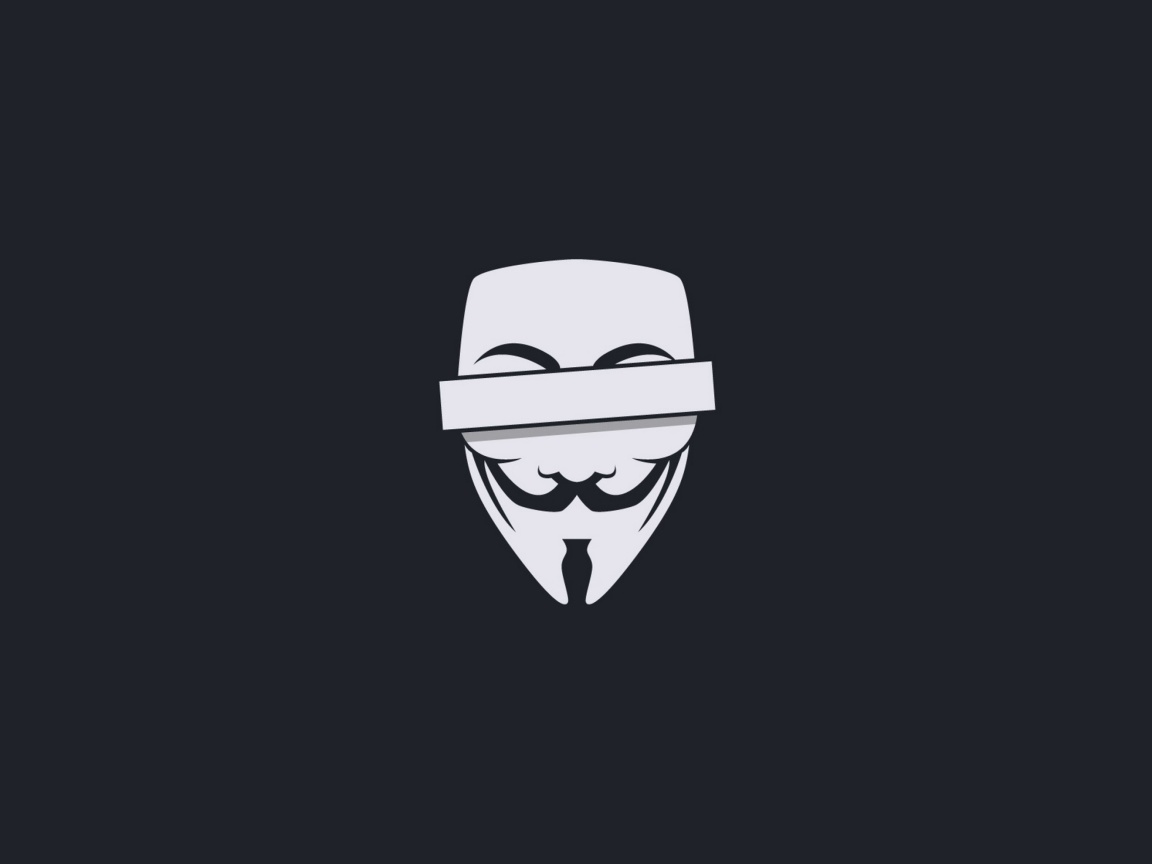 Das Anonymus Minimalism Logo Wallpaper 1152x864