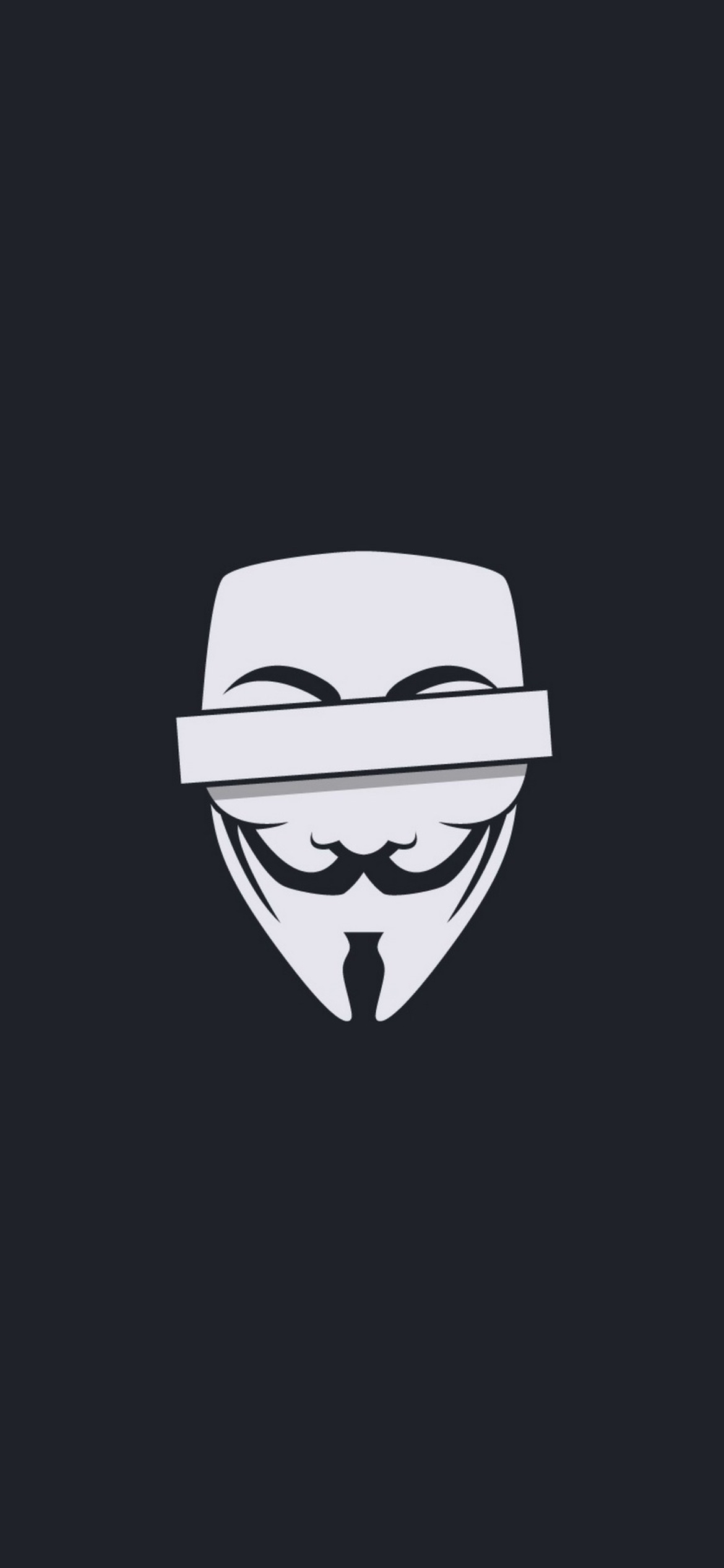 Fondo de pantalla Anonymus Minimalism Logo 1170x2532