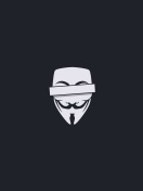 Fondo de pantalla Anonymus Minimalism Logo 132x176