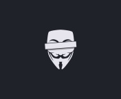 Das Anonymus Minimalism Logo Wallpaper 176x144